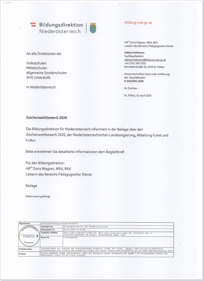 Zeichenwettbewerb 2020