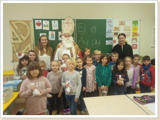 Der Nikolaus war in allen Klassen 1 B