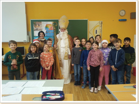Besuch des Nikolauses in der 3B