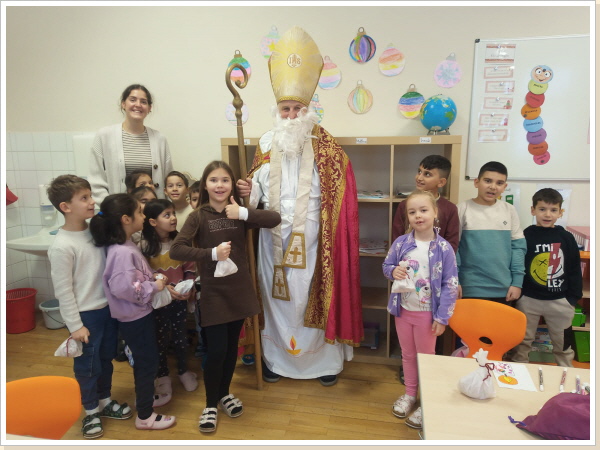 Der Nikolaus war auch in der Giraffenklasse